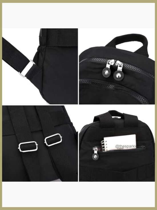 Mini Nylon Backpack, Lightweight Daypack for Travel